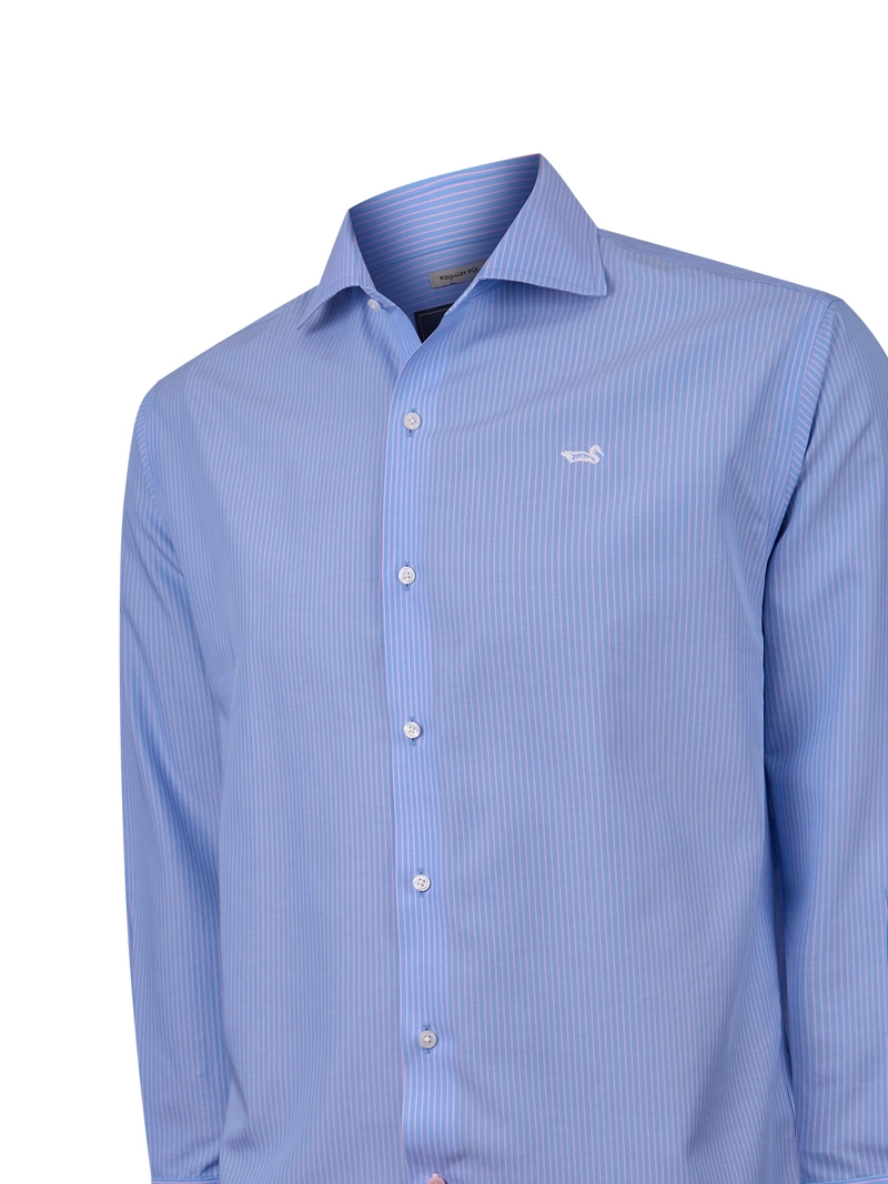 CAMISA CUELLO ITALIANO HOMBRE WF PC AZUL ROCKFORD - 5