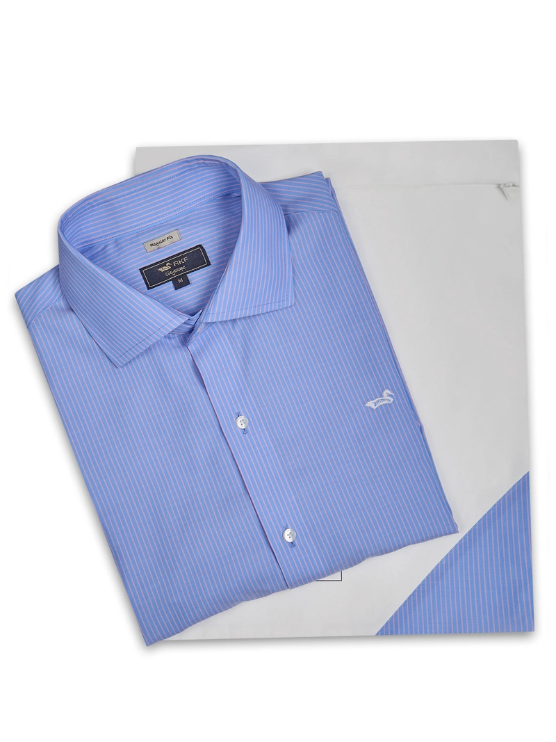 CAMISA CUELLO ITALIANO HOMBRE WF PC AZUL ROCKFORD - 6