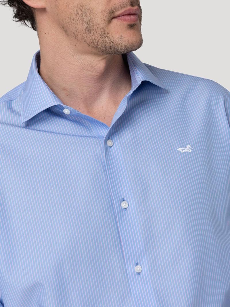CAMISA CUELLO ITALIANO HOMBRE WF PC AZUL ROCKFORD - 9