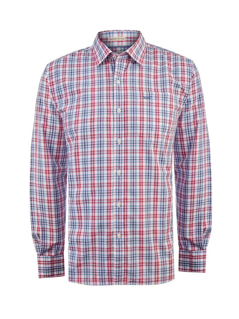 CAMISA ALGODON ORGANICO HOMBRE LIGHTER ROJO ROCKFORD - 1
