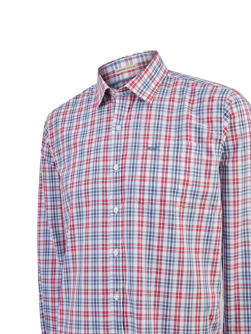CAMISA ALGODON ORGANICO HOMBRE LIGHTER ROJO ROCKFORD - 4