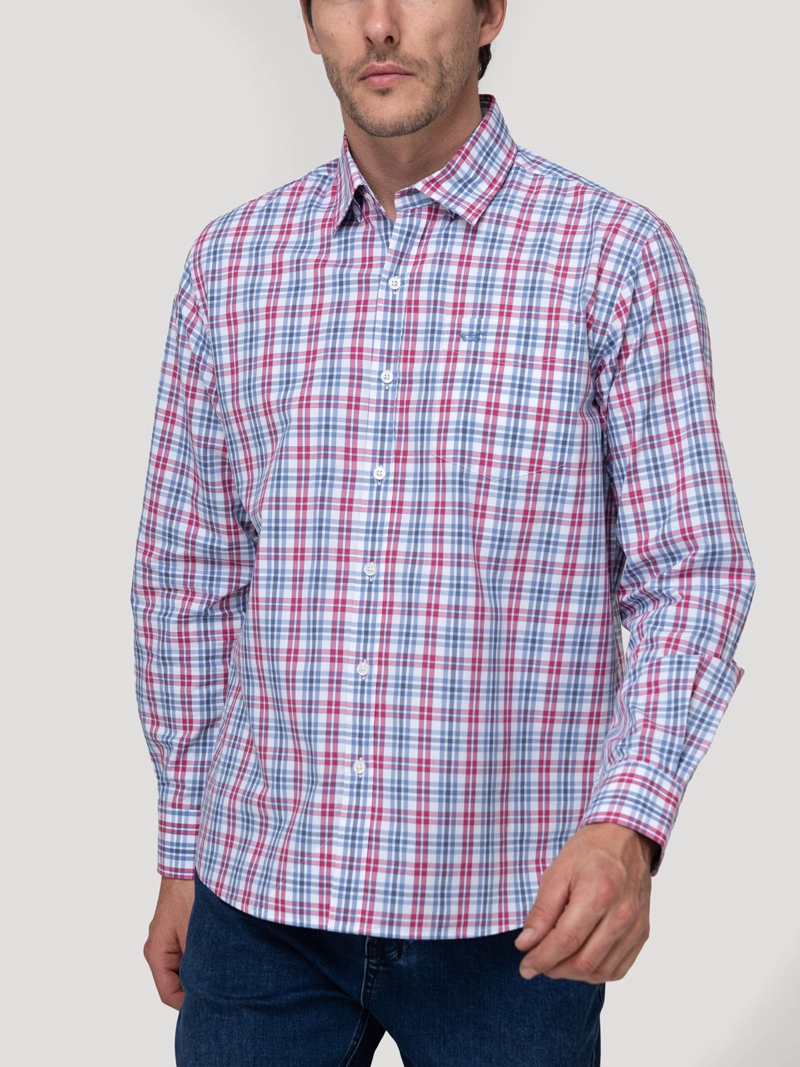 CAMISA ALGODON ORGANICO HOMBRE LIGHTER ROJO ROCKFORD - 5