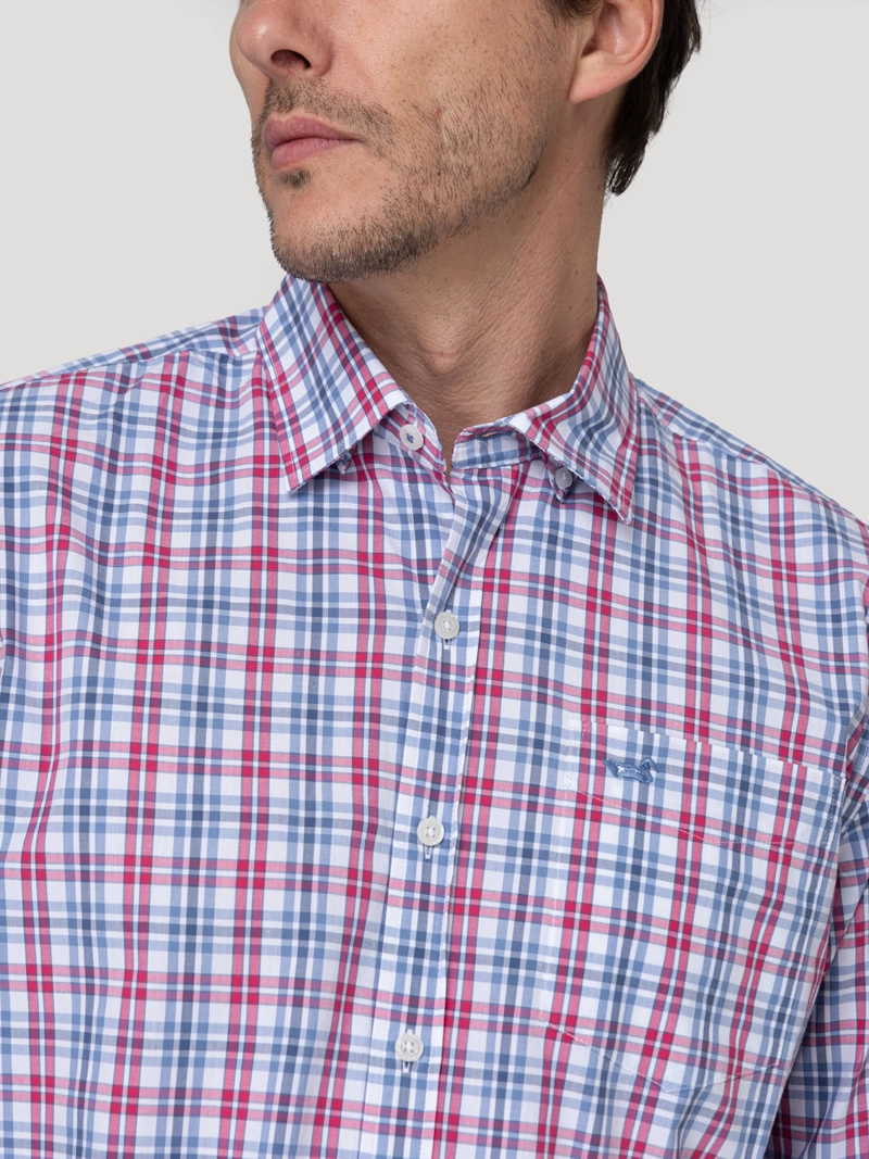 CAMISA ALGODON ORGANICO HOMBRE LIGHTER ROJO ROCKFORD - 7