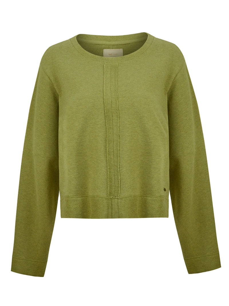 POLERON ALGODON ORGANICO MUJER LINA VERDE ROCKFORD - 1
