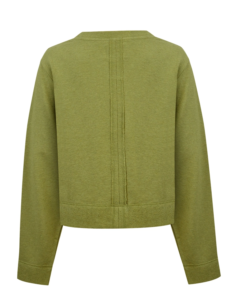 POLERON ALGODON ORGANICO MUJER LINA VERDE ROCKFORD - 2
