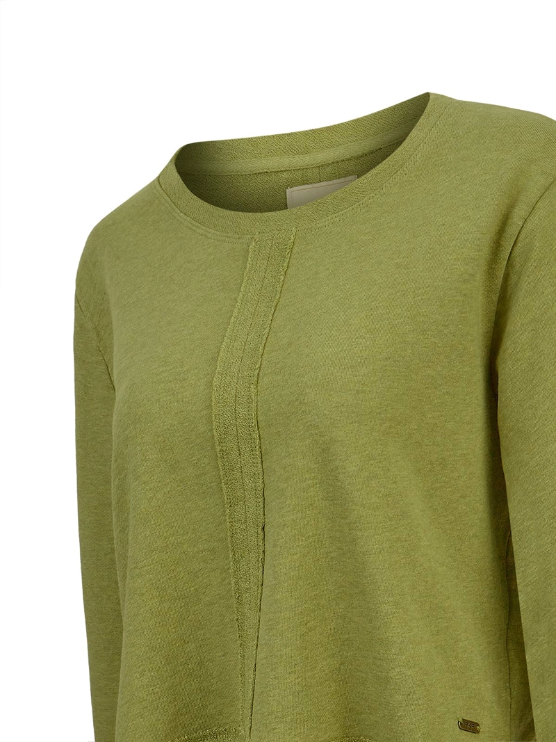 POLERON ALGODON ORGANICO MUJER LINA VERDE ROCKFORD - 4
