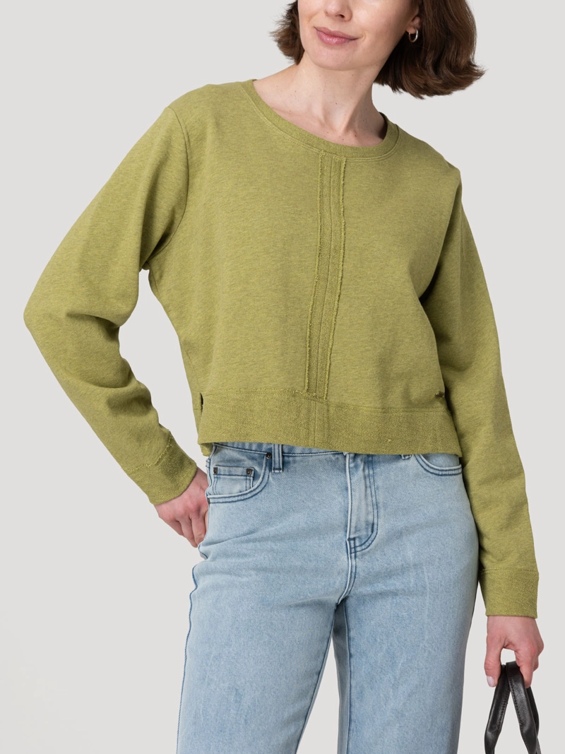 POLERON ALGODON ORGANICO MUJER LINA VERDE ROCKFORD - 5
