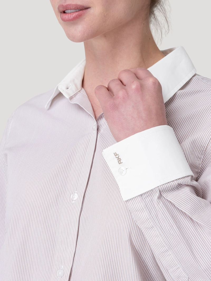 BLUSA FIBRAS NATURALES MUJER MELIA CAFE  ROCKFORD - 8