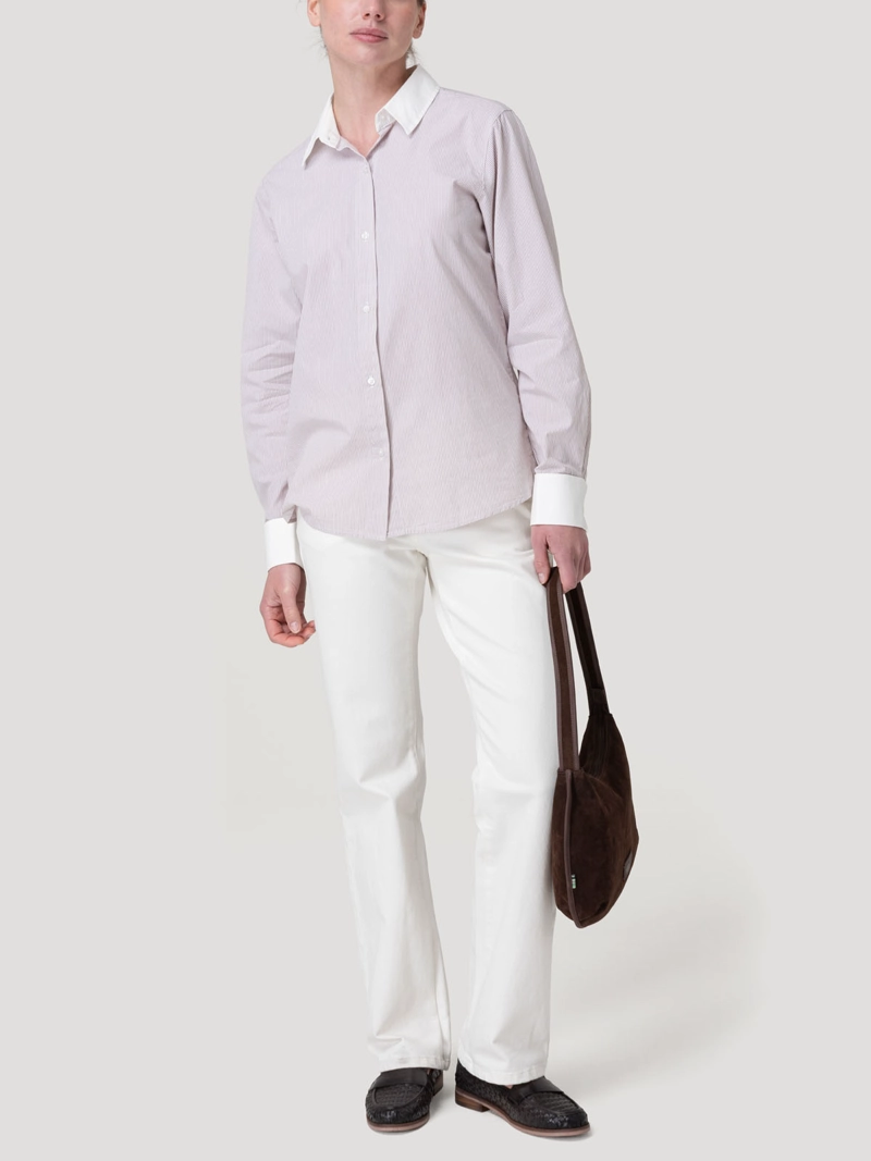 BLUSA FIBRAS NATURALES MUJER MELIA CAFE  ROCKFORD - 9