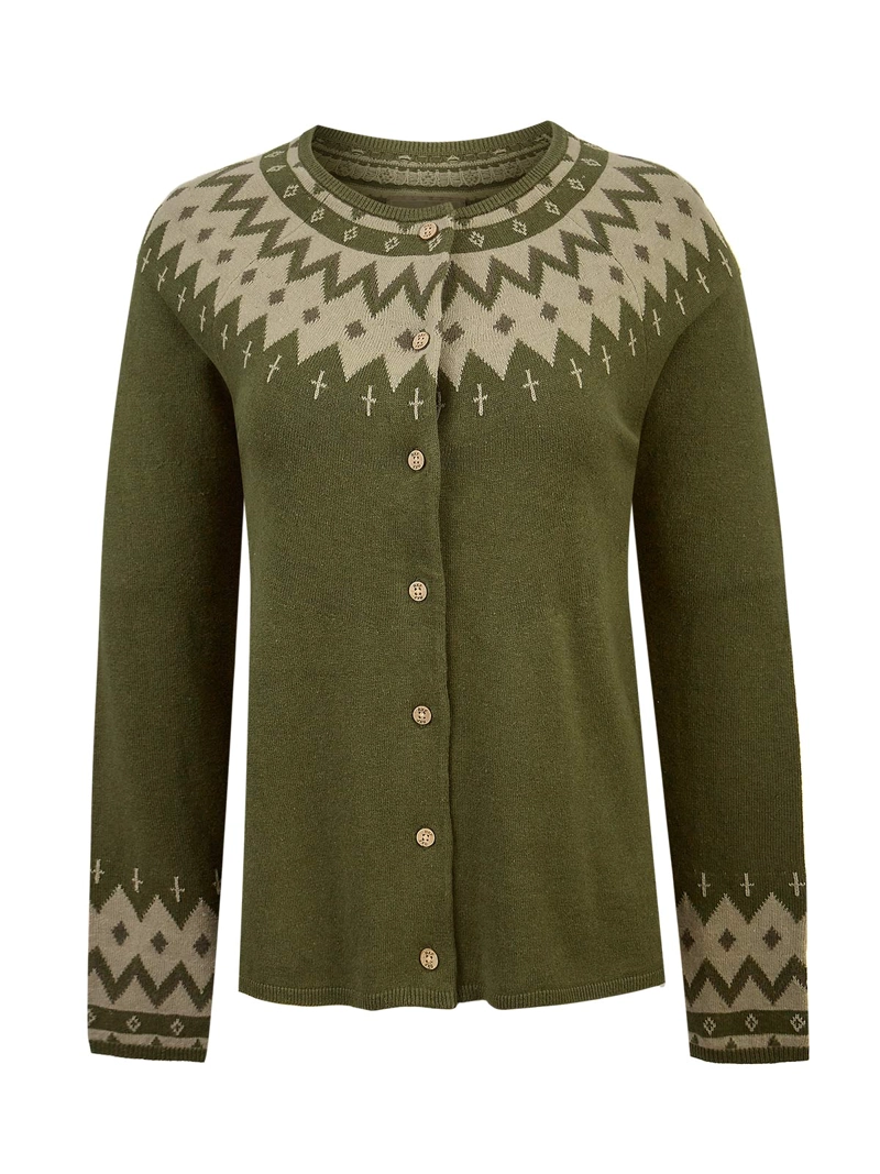 SWEATER LINO MUJER ANDROS VERDE ROCKFORD - 1