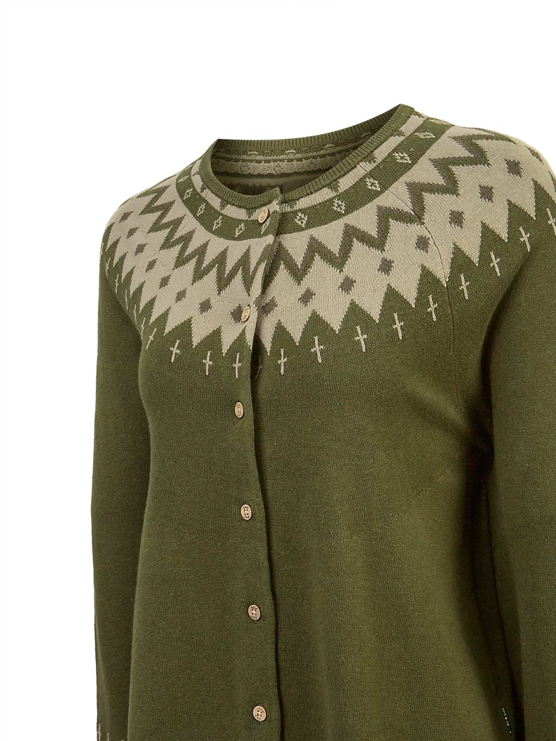 SWEATER LINO MUJER ANDROS VERDE ROCKFORD - 4