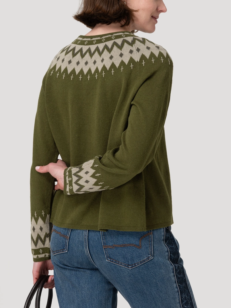 SWEATER LINO MUJER ANDROS VERDE ROCKFORD - 6