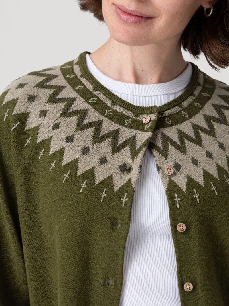 SWEATER LINO MUJER ANDROS VERDE ROCKFORD - 7
