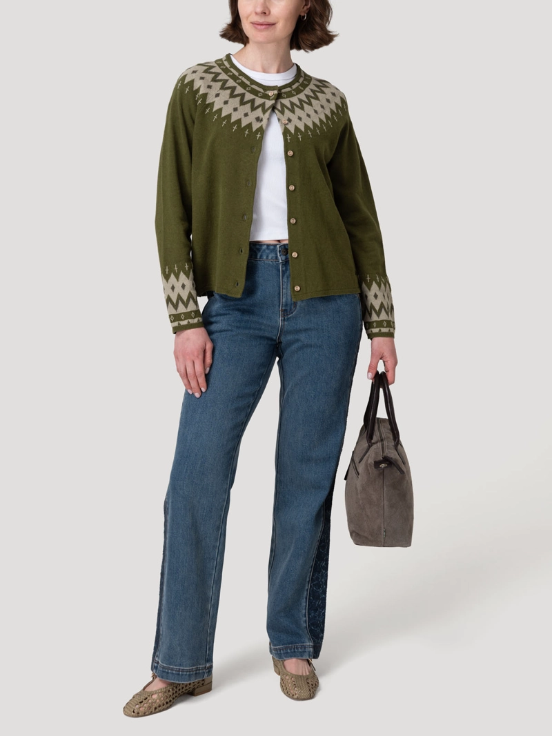 SWEATER LINO MUJER ANDROS VERDE ROCKFORD - 8