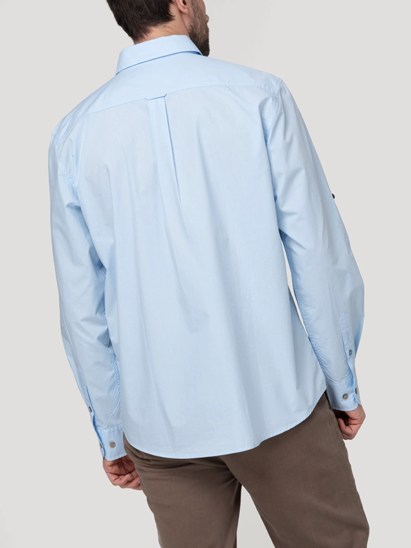CAMISA ALGODON ORGANICO HOMBRE GALITON CELESTE ROCKFORD - 6
