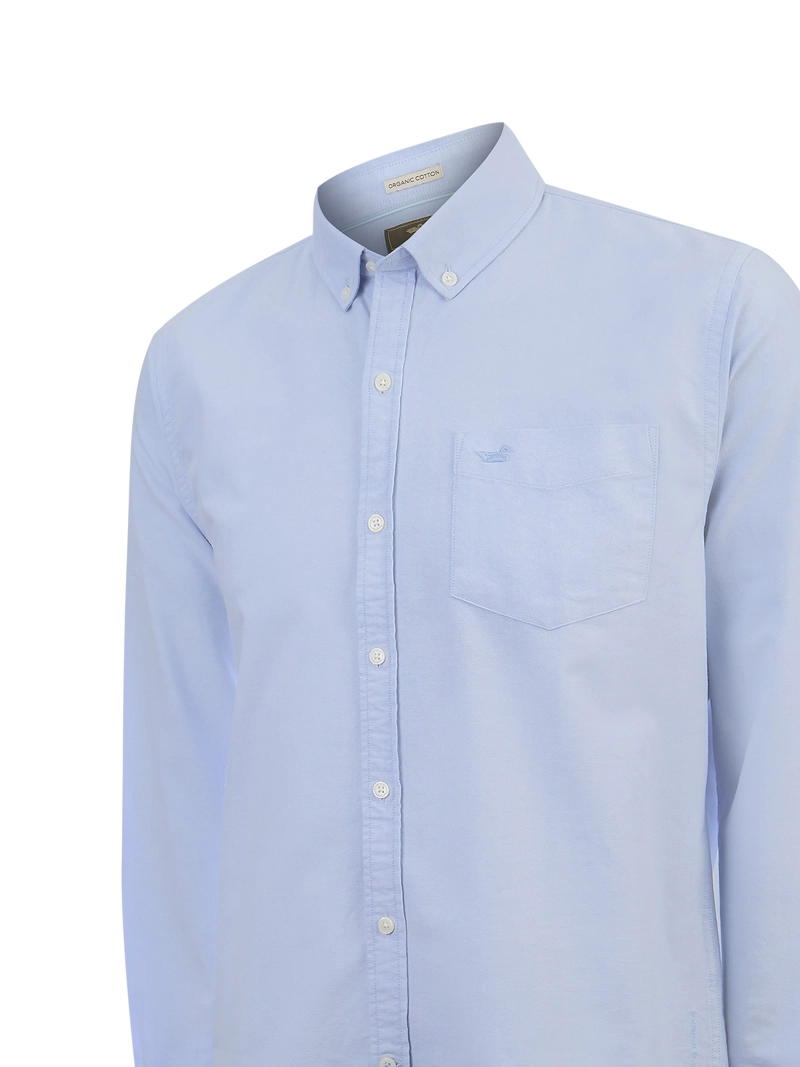 CAMISA ALGODON HOMBRE OXFORD CELESTE ROCKFORD - 4