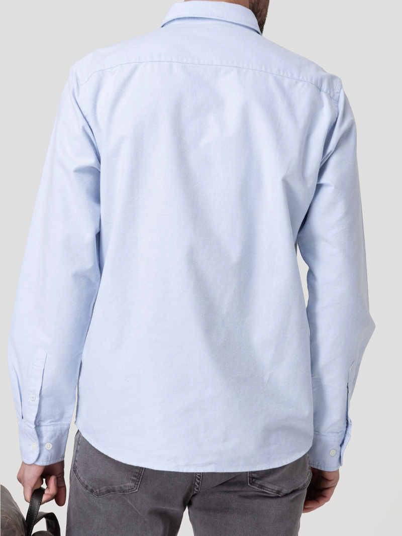 CAMISA ALGODON HOMBRE OXFORD CELESTE ROCKFORD - 6