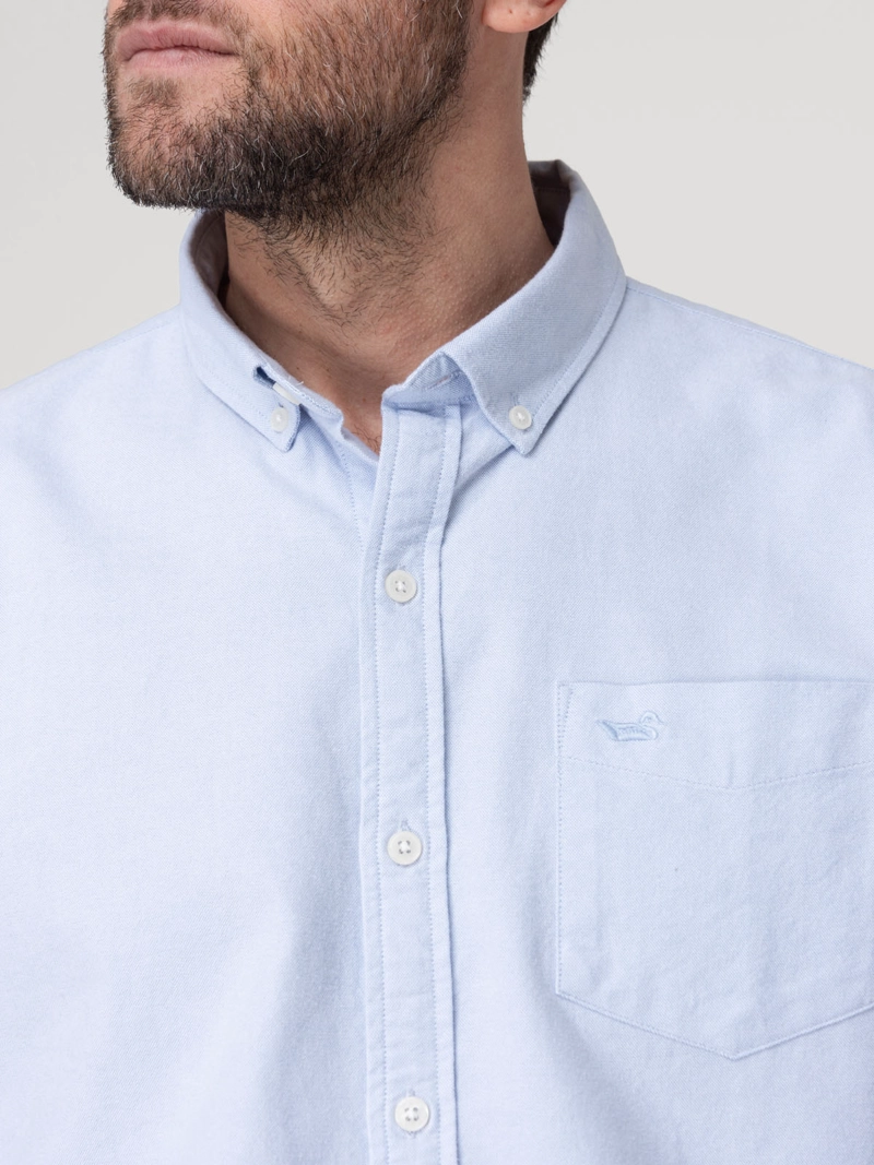 CAMISA ALGODON HOMBRE OXFORD CELESTE ROCKFORD - 7