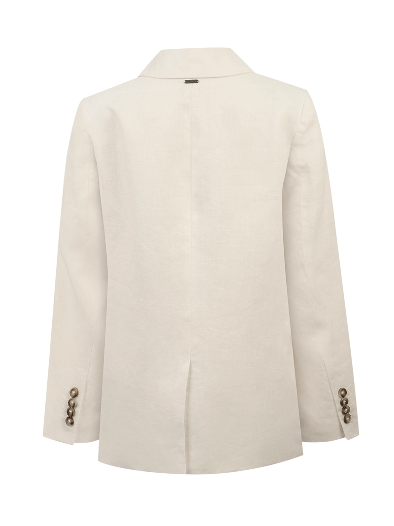 CHAQUETA LINO MUJER HERON BEIGE ROCKFORD - 2