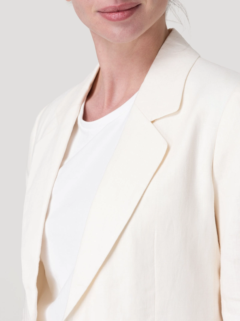 CHAQUETA LINO MUJER HERON BEIGE ROCKFORD - 7