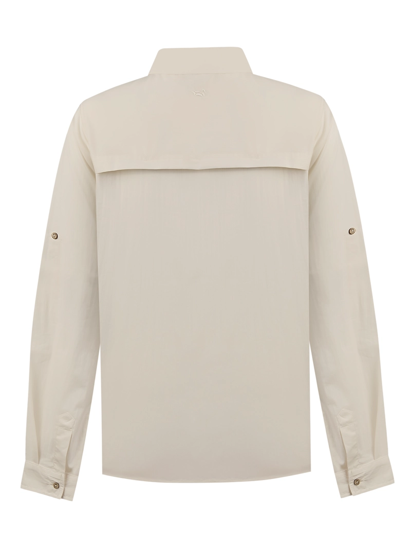 BLUSA ALGODON ORGANICO MUJER COOP BEIGE ROCKFORD - 2