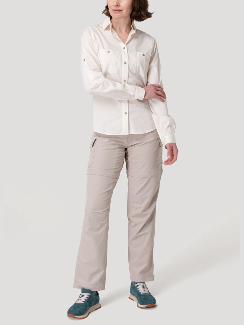 BLUSA ALGODON ORGANICO MUJER COOP BEIGE ROCKFORD - 9