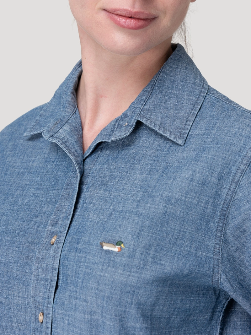 BLUSA ALGODON MUJER MOROCO AZUL ROCKFORD - 7