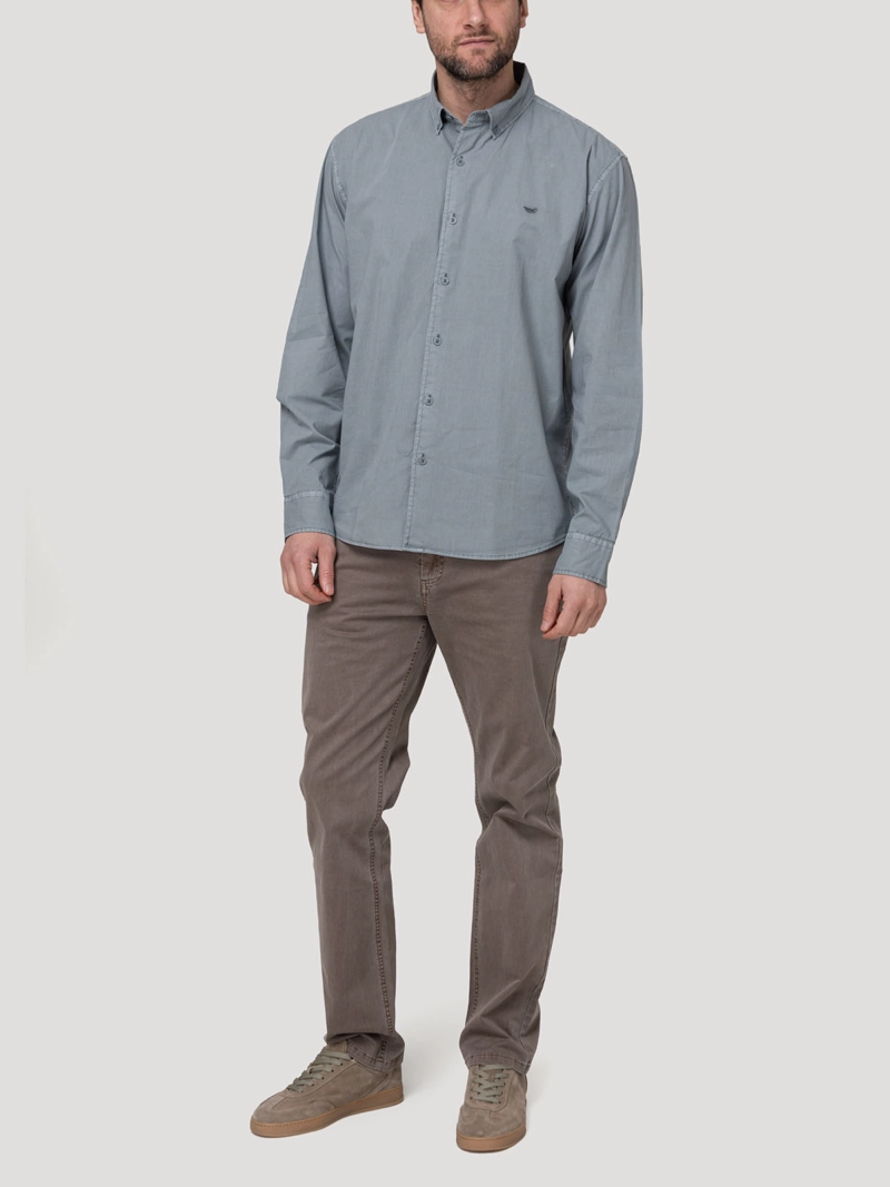 CAMISA ALGODON ORGANICO HOMBRE SOFT GRIS ROCKFORD - 8