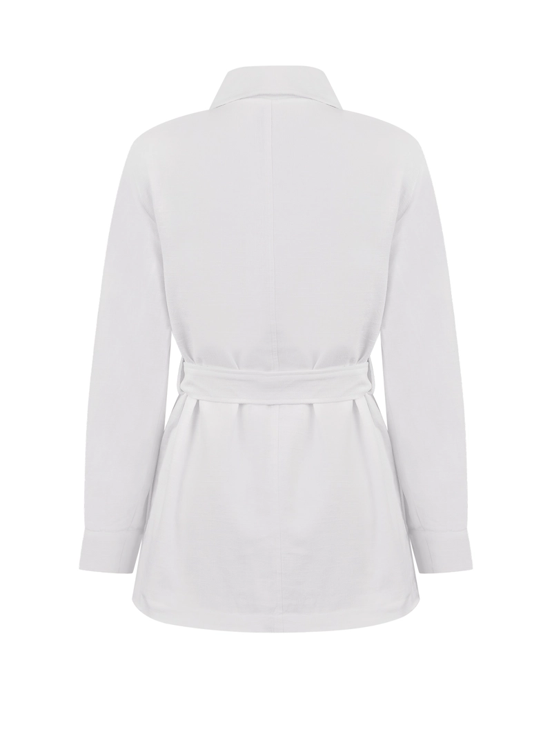 CHAQUETA LINO MUJER JUNIPER BLANCO ROCKFORD - 2
