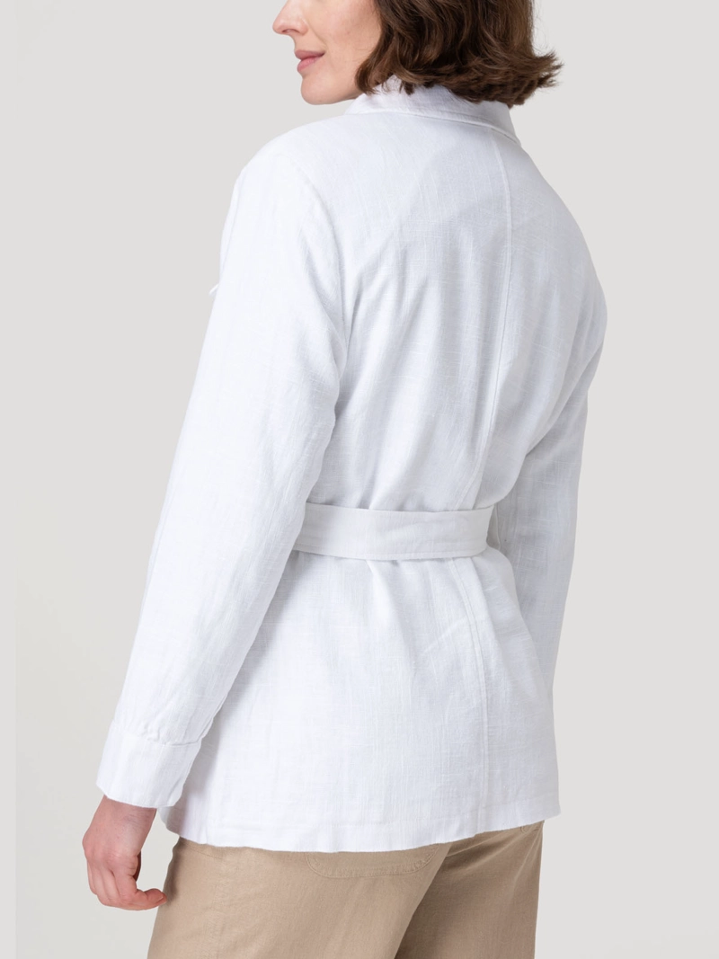 CHAQUETA LINO MUJER JUNIPER BLANCO ROCKFORD - 7