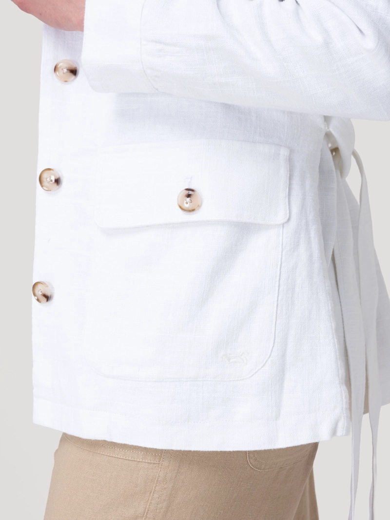 CHAQUETA LINO MUJER JUNIPER BLANCO ROCKFORD - 9