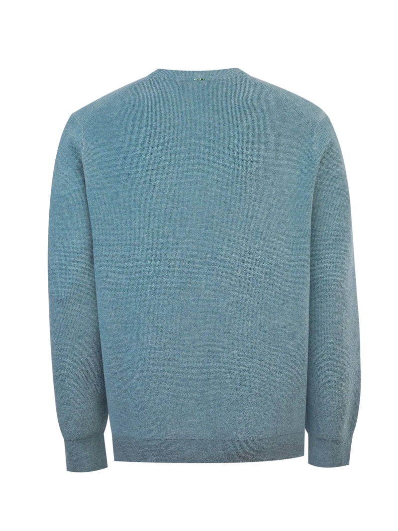 SWEATER FIBRAS RECICLADAS HOMBRE ANGRI CELESTE ROCKFORD - 2