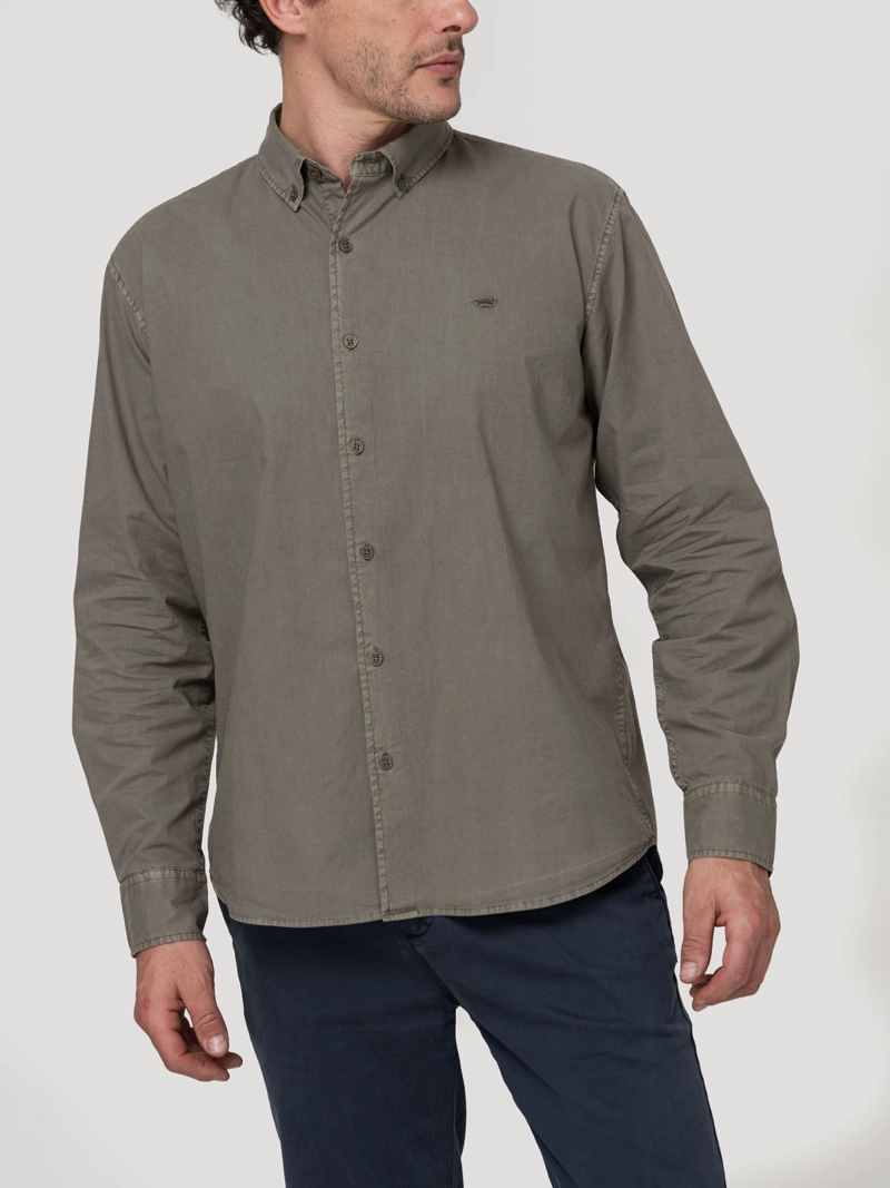 CAMISA ALGODON ORGANICO HOMBRE SOFT VERDE ROCKFORD - 5
