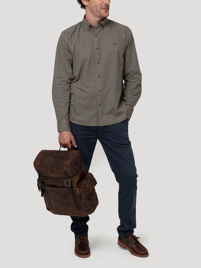 CAMISA ALGODON ORGANICO HOMBRE SOFT VERDE ROCKFORD - 8
