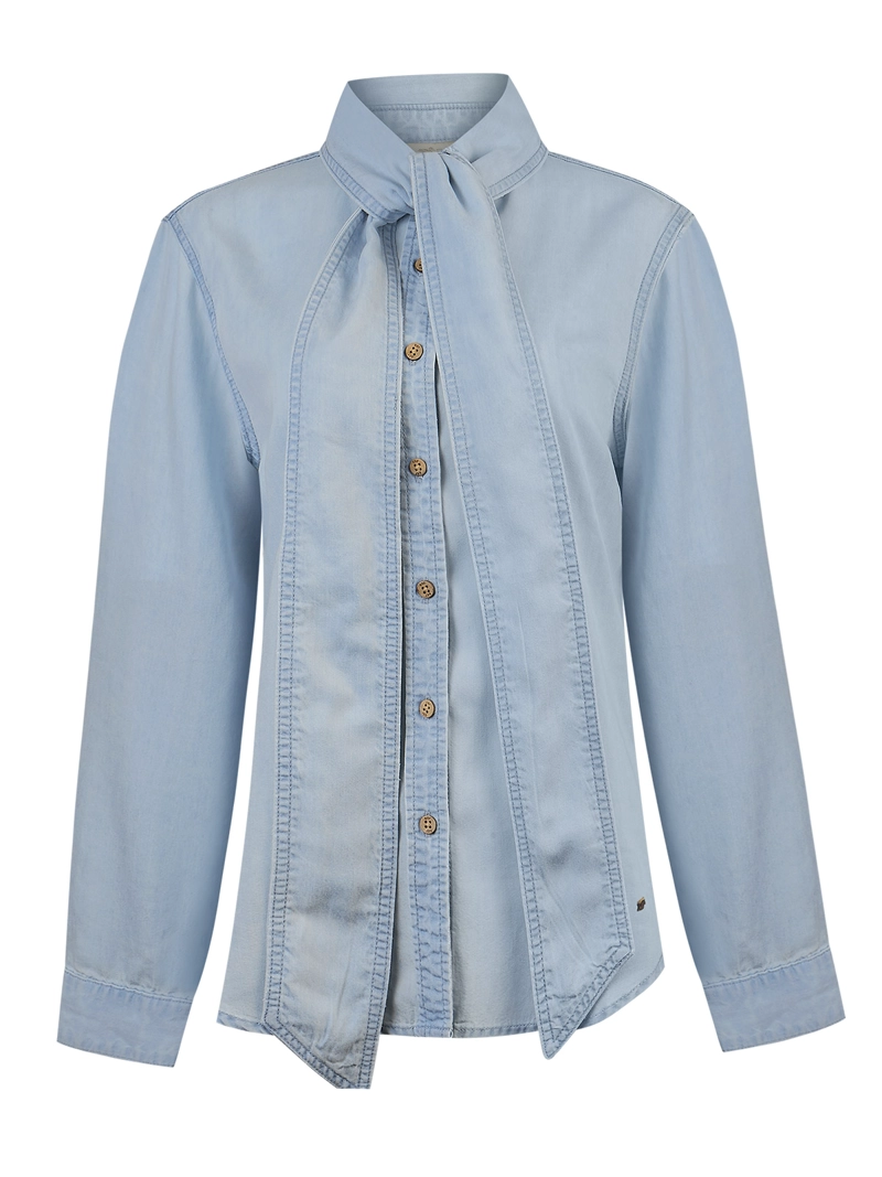 BLUSA TENCEL MUJER OLEO CELESTE ROCKFORD - 1