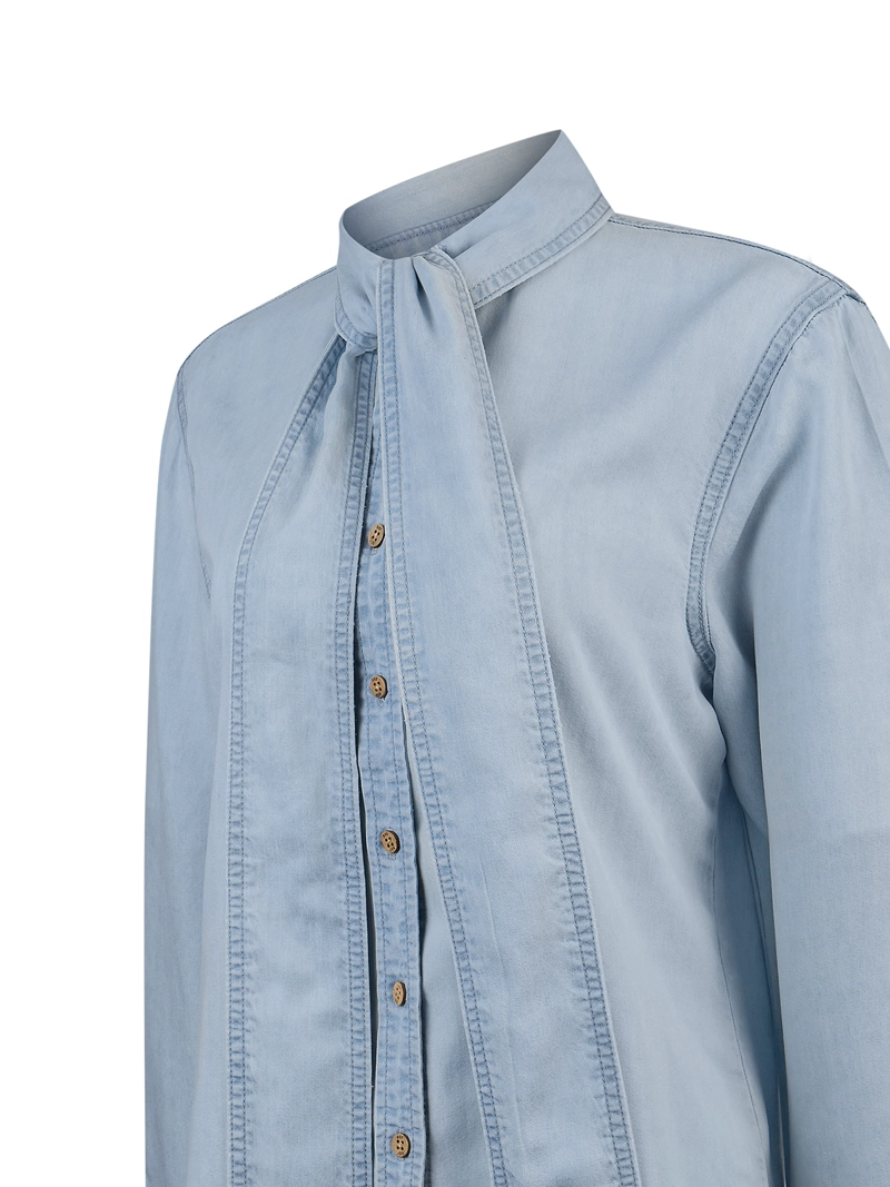 BLUSA TENCEL MUJER OLEO CELESTE ROCKFORD - 4