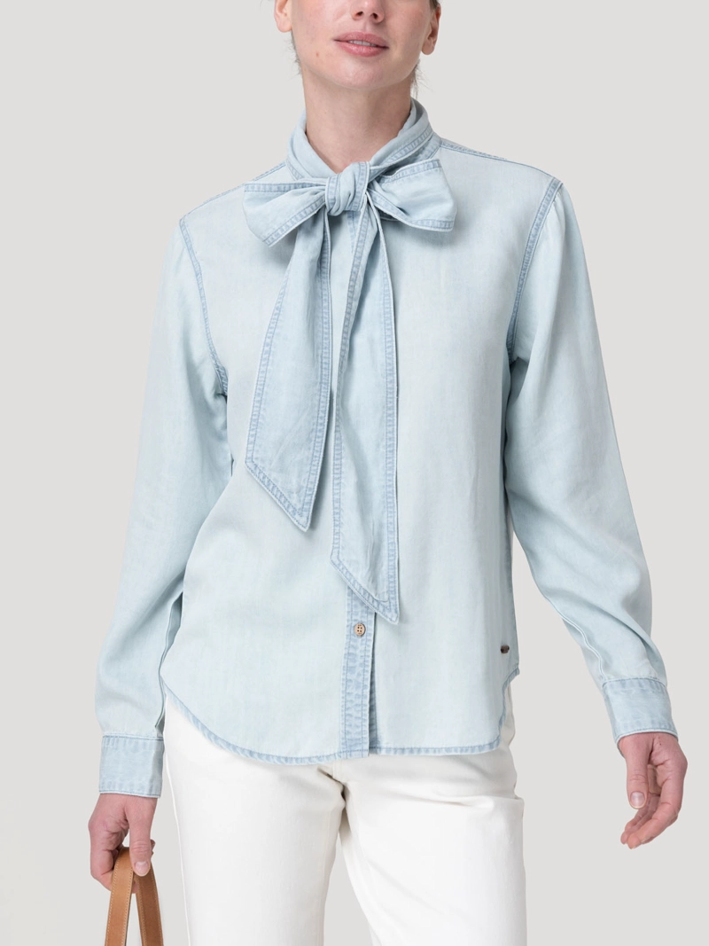 BLUSA TENCEL MUJER OLEO CELESTE ROCKFORD - 5