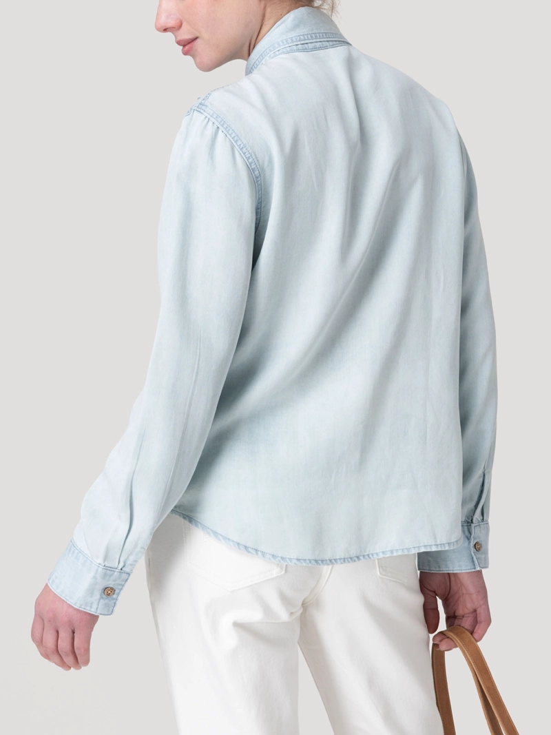 BLUSA TENCEL MUJER OLEO CELESTE ROCKFORD - 6