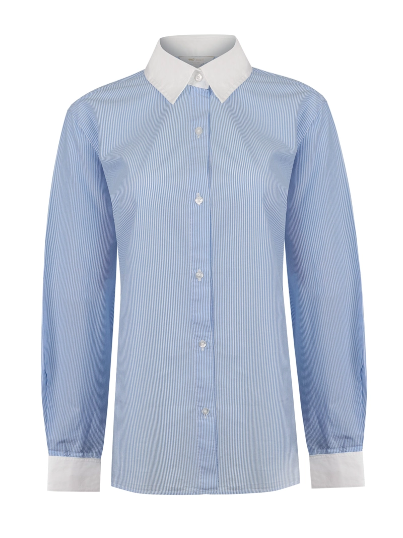 BLUSA FIBRAS NATURALES MUJER MELIA CELESTE ROCKFORD - 1