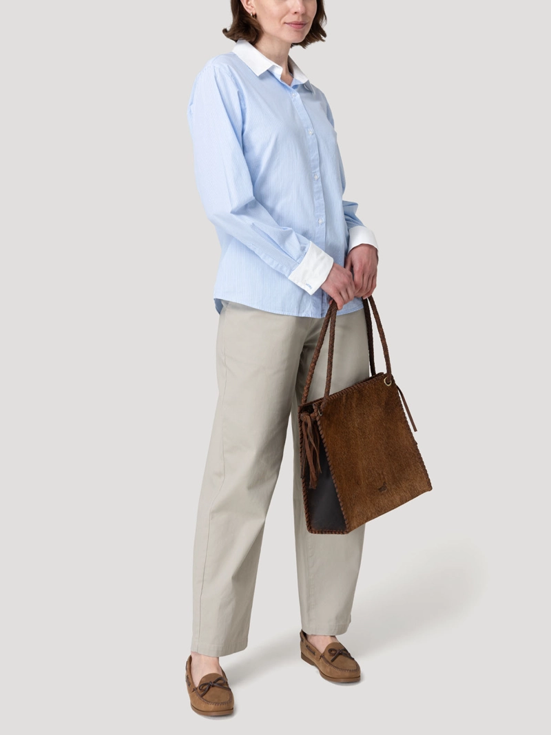 BLUSA FIBRAS NATURALES MUJER MELIA CELESTE ROCKFORD - 8