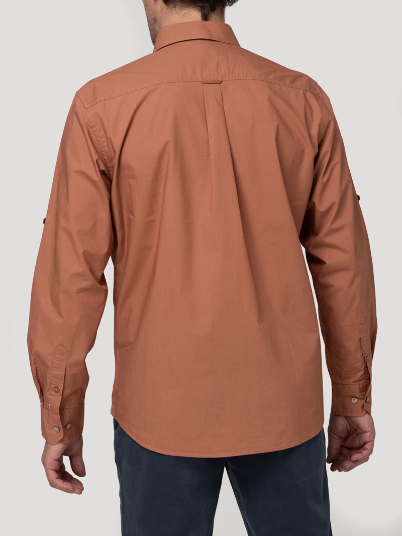 CAMISA ALGODON ORGANICO HOMBRE GALITON NARANJO ROCKFORD - 6