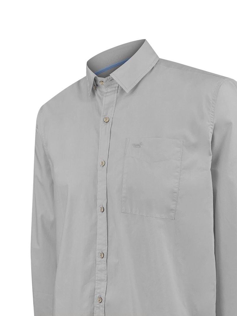 CAMISA ALGODON ORGANICO HOMBRE GALITON GRIS ROCKFORD - 4