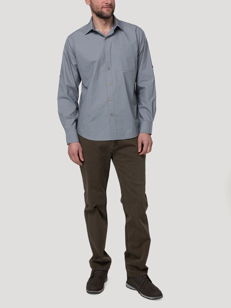 CAMISA ALGODON ORGANICO HOMBRE GALITON GRIS ROCKFORD - 8