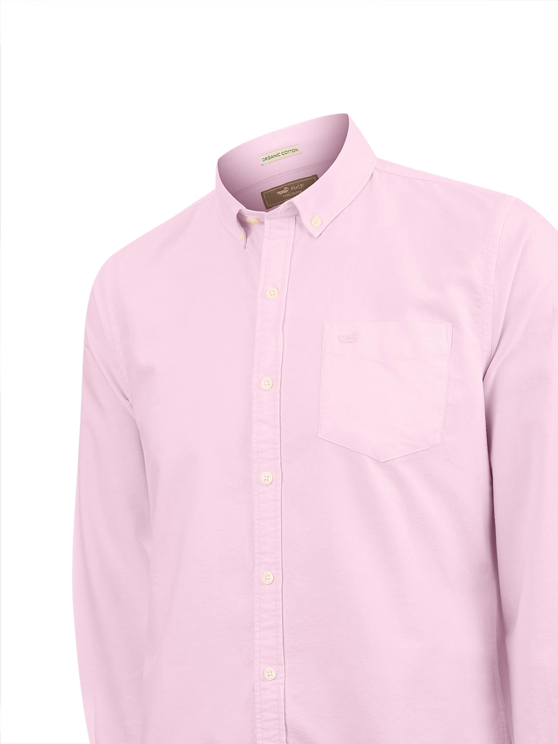 CAMISA ALGODON HOMBRE OXFORD ROSADO ROCKFORD - 4