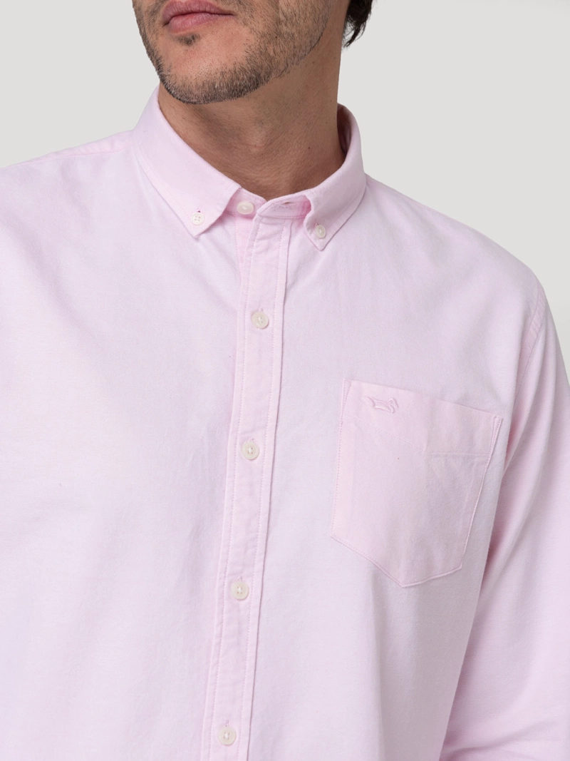 CAMISA ALGODON HOMBRE OXFORD ROSADO ROCKFORD - 7