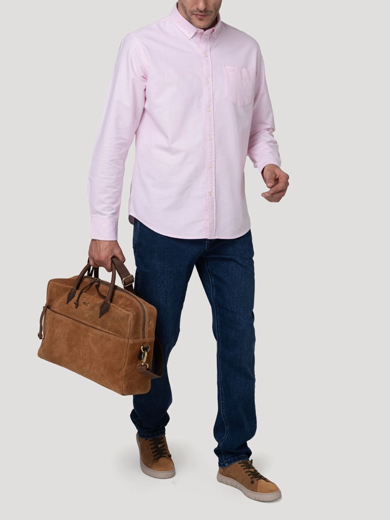 CAMISA ALGODON HOMBRE OXFORD ROSADO ROCKFORD - 8
