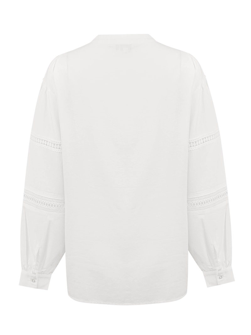 BLUSA ALGODON ORGANICO MUJER PETAL BLANCO ROCKFORD - 2