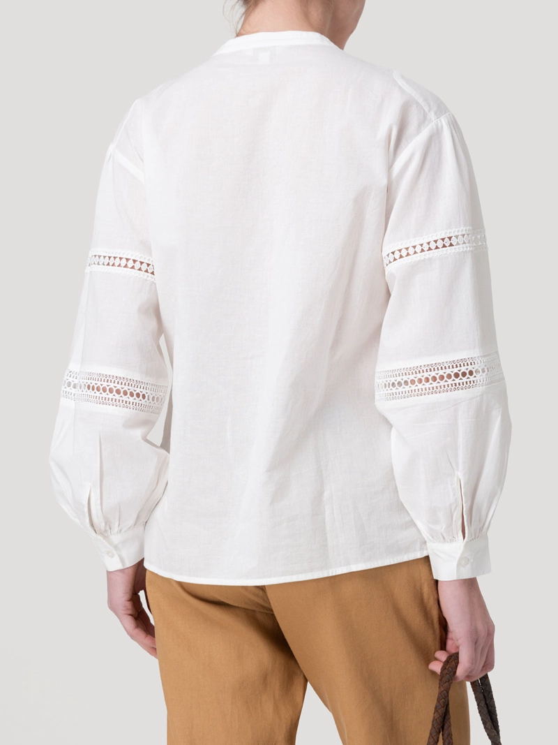 BLUSA ALGODON ORGANICO MUJER PETAL BLANCO ROCKFORD - 6