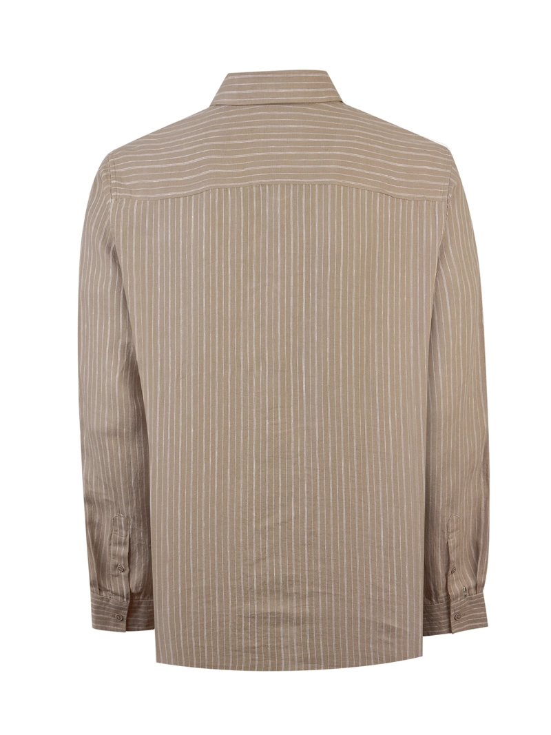 CAMISA LINO ORGANICO HOMBRE LINENMIST CAFE  ROCKFORD - 2