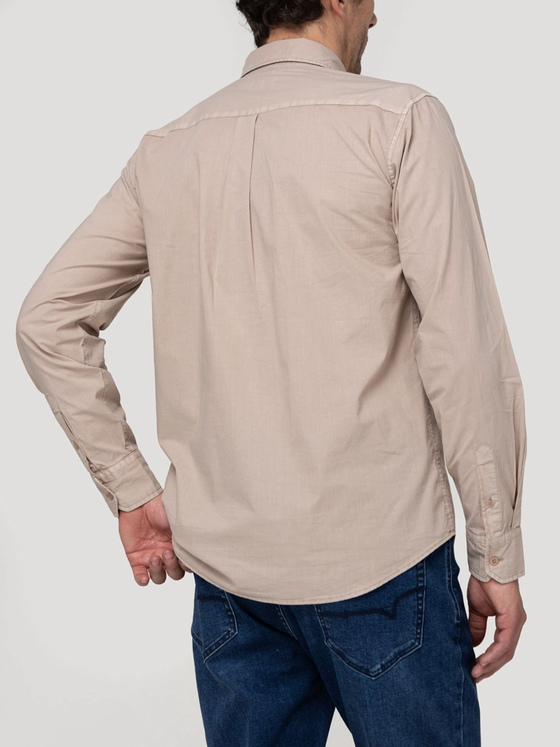 CAMISA ALGODON ORGANICO HOMBRE SOFT CAFE  ROCKFORD - 6